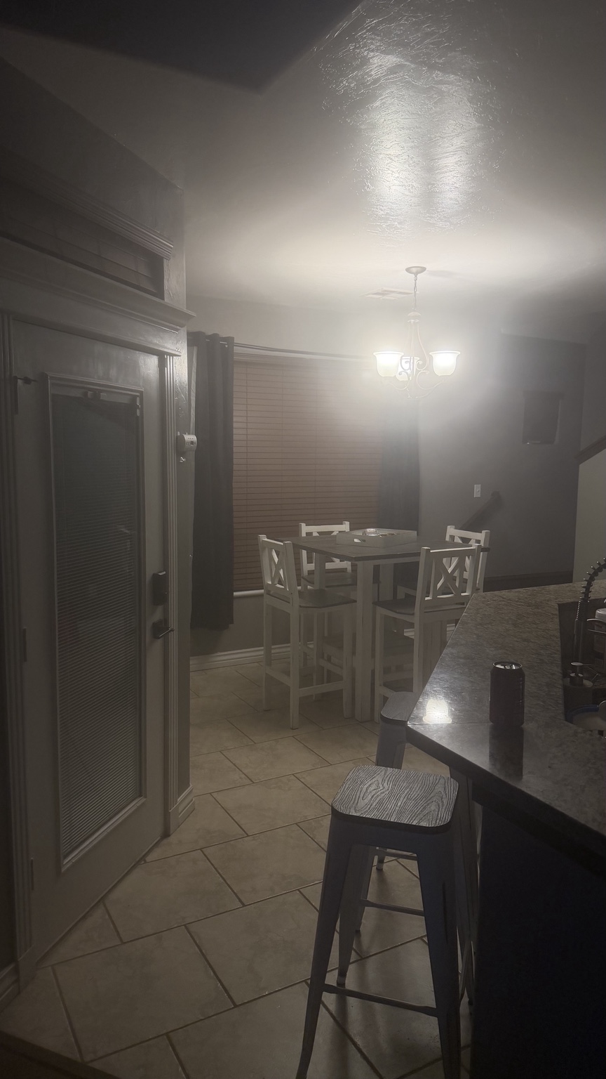 Kitchen and dining area